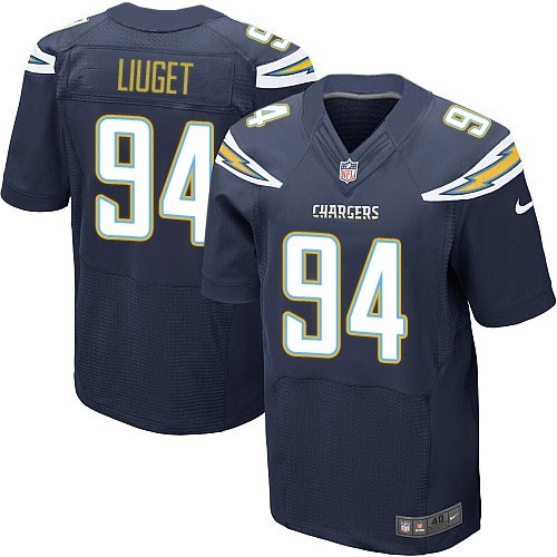 Men's Elite Corey Liuget Nike Jersey Navy Blue Home - #94 NFL Los Angeles Chargers